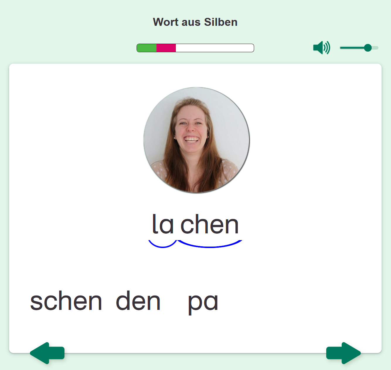 Screenshot LernMax Deutsch Alphabetisierung Online